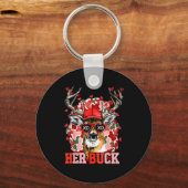 Nk Her Buck Camo Deer Hunting Camouflage Matching  キーホルダー (正面)