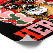 Nk Her Buck Camo Deer Hunting Camouflage Matching  ポスター (角)