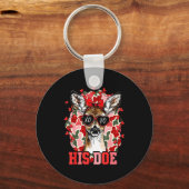 Nk His Doe Camo Deer Hunting Camouflage Matching C キーホルダー (正面)