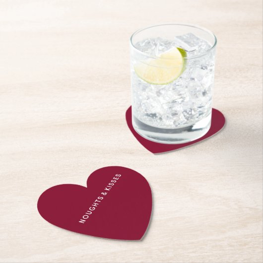 NK Logo on Heart Shaped Paper Coaster ペーパーコースター (インサイチュ)