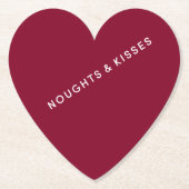 NK Logo on Heart Shaped Paper Coaster ペーパーコースター (正面)