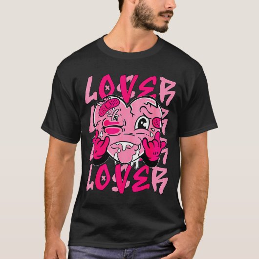 Nk Loser Lover Nk Drip Heart Matching Tee For Men  Tシャツ (正面)