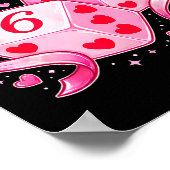 Nk Love Dice 6 7 Hearts Valentine Cute Romantic Ar ポスター (角)