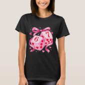 Nk Love Dice 6 7 Hearts Valentine Cute Romantic Ar Tシャツ (正面)