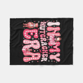 Nk Nutcracker Squad In My Nutcracker Era Nk Christ フリースブランケット (正面(横))