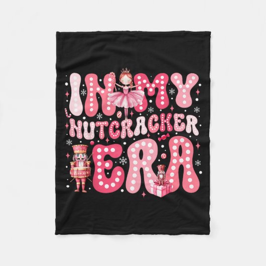 Nk Nutcracker Squad In My Nutcracker Era Nk Christ フリースブランケット (正面)