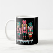 Nk Nutcracker Squad Xmas Nk Christmas Pajamas Wome コーヒーマグカップ (左)