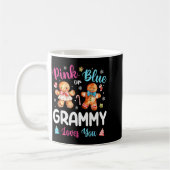 Nk Or Blue Grammy Loves You Gender Reveal Christma コーヒーマグカップ (左)