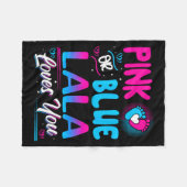 Nk Or Blue Lala Loves You New Baby  フリースブランケット (正面(横))