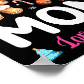 Nk Or Blue Mom Loves You Gender Reveal Christmas ポスター (角)