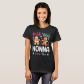 Nk Or Blue Nonna Loves You Gender Reveal Christmas Tシャツ (正面フル)