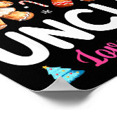 Nk Or Blue Uncle Loves You Gender Reveal Christmas ポスター (角)