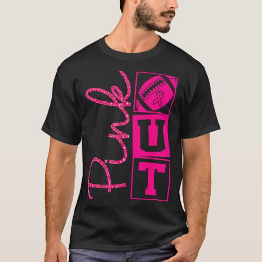 Nk Out Breast Cancer Awareness Football Srts Men C Tシャツ (正面)