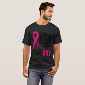 Nk Out Volleyball Breast Cancer Awareness Nk Ribbo Tシャツ (正面フル)