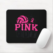 Nk Out Volleyball Breast Cancer Awareness Suprt Ri マウスパッド (マウス)