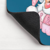 Nk Patchwork Santa Breast Cancer Awareness Christm マウスパッド (コーナー)