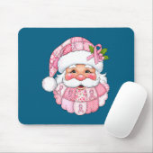 Nk Patchwork Santa Breast Cancer Awareness Christm マウスパッド (マウス)