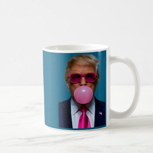 Nk Sungles Funny Donald Trump Nk Bubble Gum 2024  コーヒーマグカップ (右)