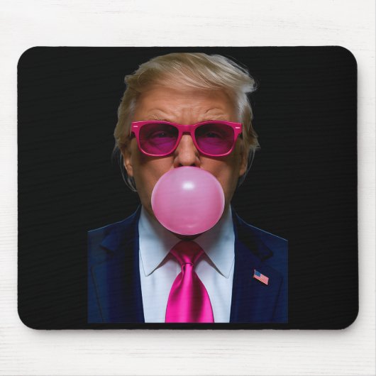 Nk Sungles Funny Donald Trump Nk Bubble Gum 2024 マウスパッド (正面)