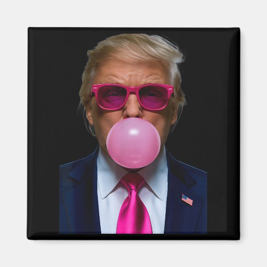 Nk Sungles Funny Donald Trump Nk Bubble Gum 2024  マグネット (正面)