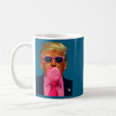 Nk Sungles Trump Bubble Gum 2024 Vote President Fu コーヒーマグカップ (左)