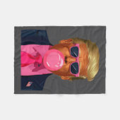 Nk Sungles Trump Bubble Gum 2024 Vote President Fu フリースブランケット (正面(横))