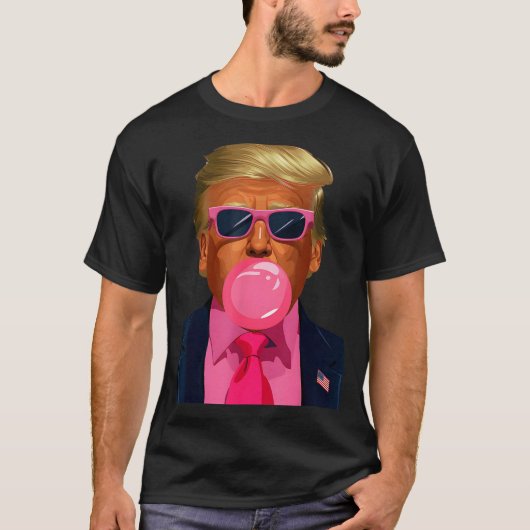 Nk Sungles Trump Bubble Gum 2024 Vote President Fu Tシャツ (正面)