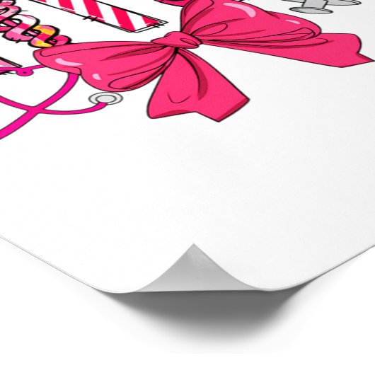 Nk Valentine Nurse Coquette Bow Cuds Favorite  ポスター (角)