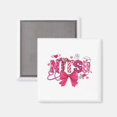 Nk Valentine Nurse Coquette Bow Cuds Favorite  マグネット (正面/裏面)