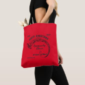 NKCC Red Tote Bag 40th Anniversary Black logo トートバッグ (クローズアップ)