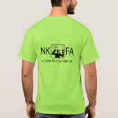NKFA "私は刺しますおもしろいのための人々を!" 人のTシャツ Tシャツ (裏面)