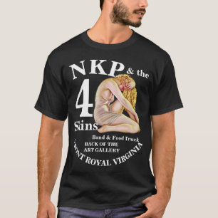 NKP 4 Skins Band フードトラック リーズバーグ バージニア州 VA Tシャツ