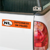NLのステッカー- Dutchness船上に バンパーステッカー (トラック上)