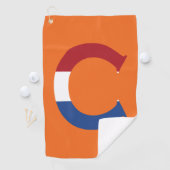 NLDフラグに上書きCモノグラムonまたはgtcnt ゴルフタオル (インサイチュ)