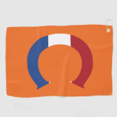 NLDフラグに上書きCモノグラムonまたはgtcnt ゴルフタオル (横)