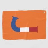 NLDフラグの上にJモノグラムを重ねて表示またはgtcnt ゴルフタオル (横)