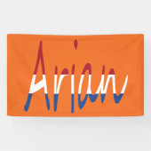 NLDフラグまたはbnrcntに上書きされた任意の名前 横断幕 (横)