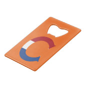 NLDフラグまたはbocntに上書きCモノグラム クレジットカード栓抜き (裏面アングル)