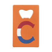 NLDフラグまたはbocntに上書きCモノグラム クレジットカード栓抜き (裏面)