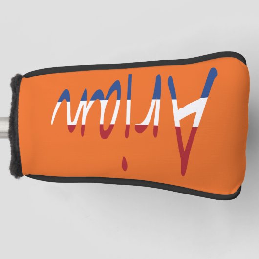 NLDフラグまたはpccntに上書きされた名前 ゴルフヘッドカバー (正面)