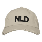 NLD pet 刺繍入りキャップ (正面)