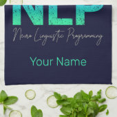 NLP神経言語プログラミングコーチとトレーナー キッチンタオル (折り畳み)