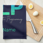 NLP神経言語プログラミングコーチとトレーナー キッチンタオル (四つ折り)