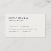 NLP Practitioner Professional 名刺 (裏面)