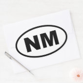 NMニューメキシコ 楕円形シール (封筒)
