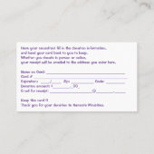 NM寄付カード 名刺 (裏面)