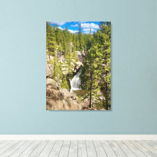 NM滝 キャンバスプリント (インサイチュ (ウッドフロア))