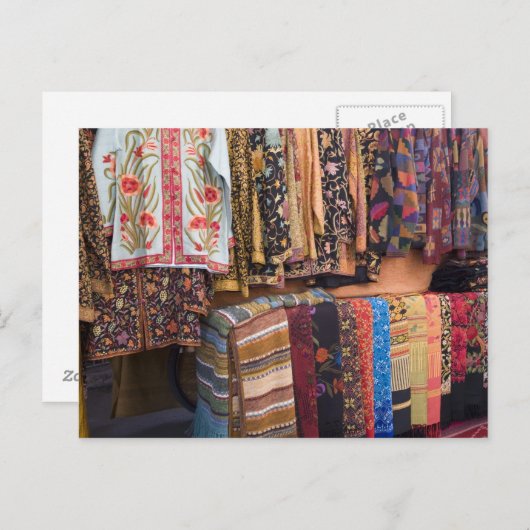 NM, ニューメキシコ州, サンタフェ, ナバホ族の衣服, ポストカード (正面/裏面)