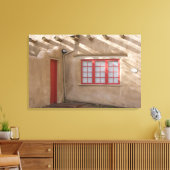 NM、ニューメキシコ、サンタフェ、キャニオンロード、伝説的 キャンバスプリント (インサイチュ (リビング))