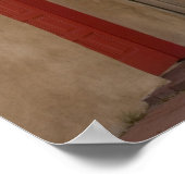 NM、ニューメキシコ、サンタフェ、キャニオンロード、伝説的 ポスター (角)